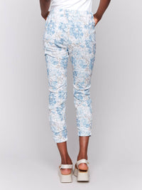 Charlie B - Printed Crinkle Jogger Pants