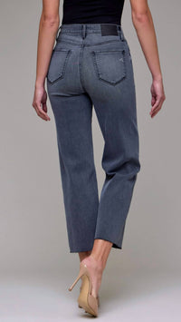 Hidden - High Rise Cropped Classic Straight Jean