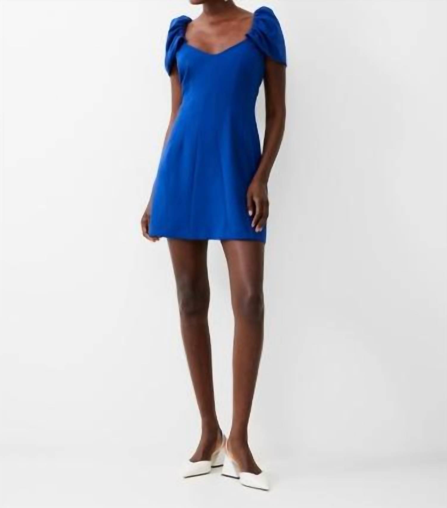 French Connection - Whisper Gathered Sleeve Mini Dress