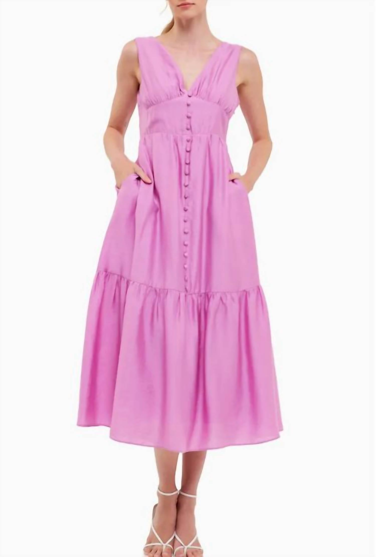 Endless Rose - Orchid Bow Maxi Dress