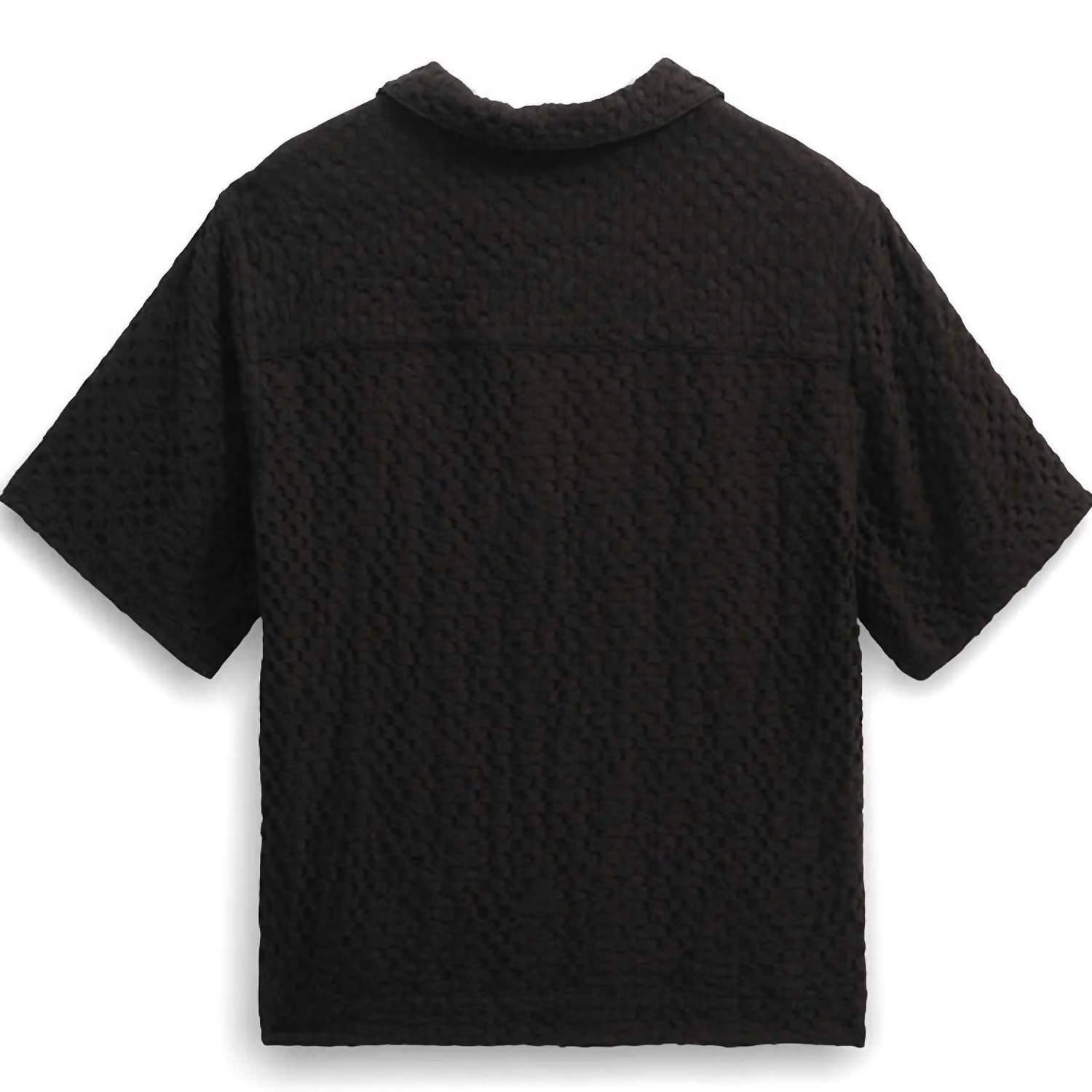Wax London - Lido Box Dobby Weave Short-sleeve Shirt