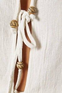 Pearl And Caviar - Iralika Tie Front Top