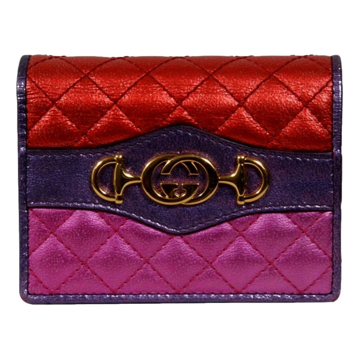 Gucci - Women's Zumi Nappa Trapunata Quilted Card Case Wallet