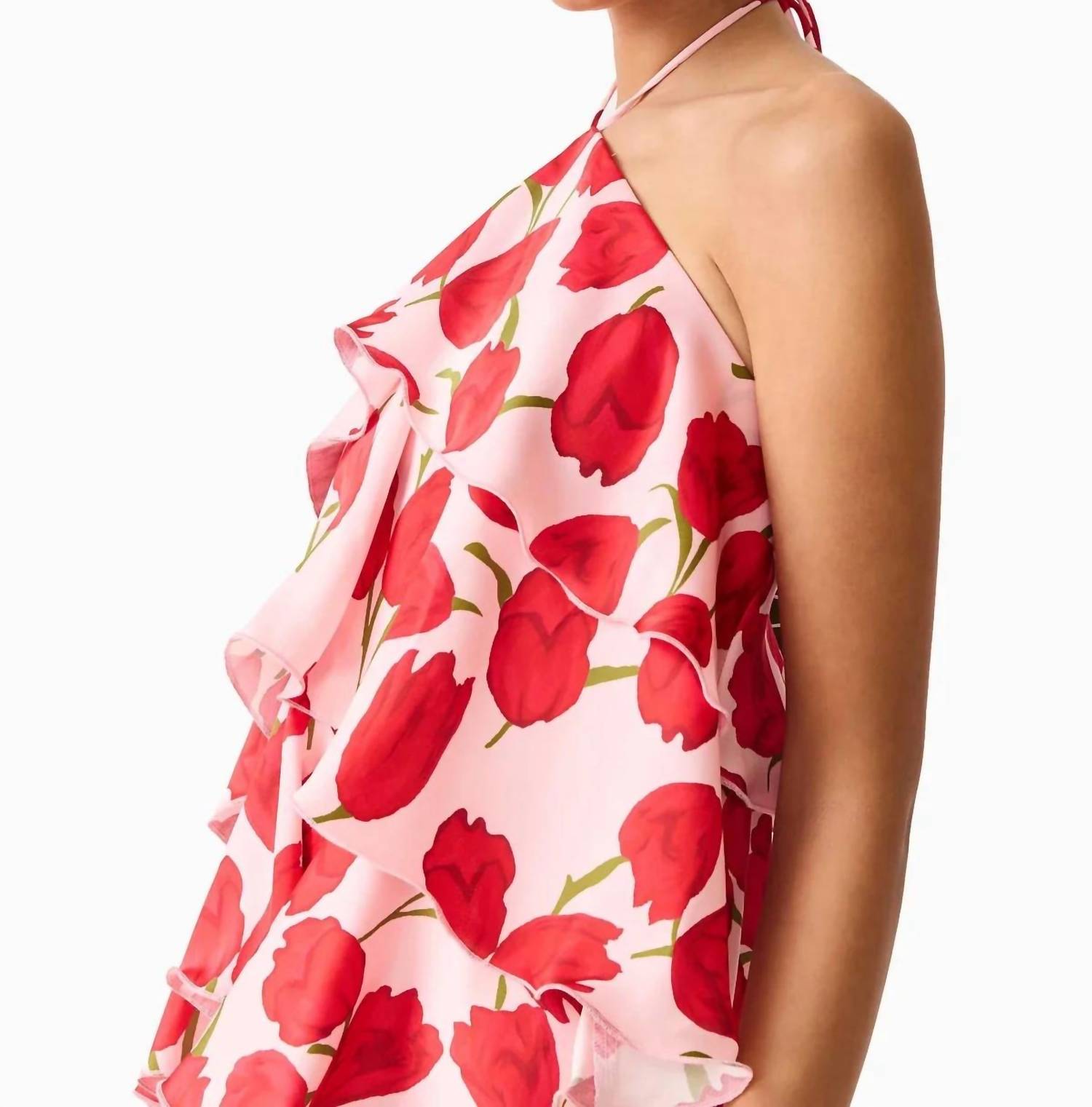 ELLIATT Melia Mini Dress in floral - women's dress - alternate view