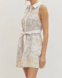 Entro - Latte Floral Dress