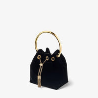 Jimmy Choo - Bon Bon Cassis Velvet Handbag With Metal Handle