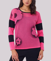 Angel Apparel - Flower Detail Knit Top