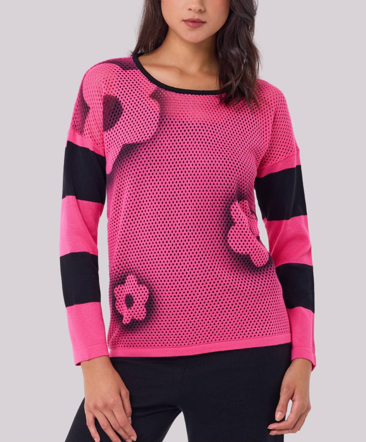 Angel Apparel - Flower Detail Knit Top