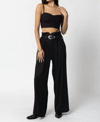 Stillwater - Stretch Linen Knotch Waist Pants