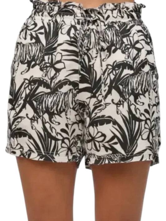 Fate - Women's Abstract Animal Print Satin Shorts