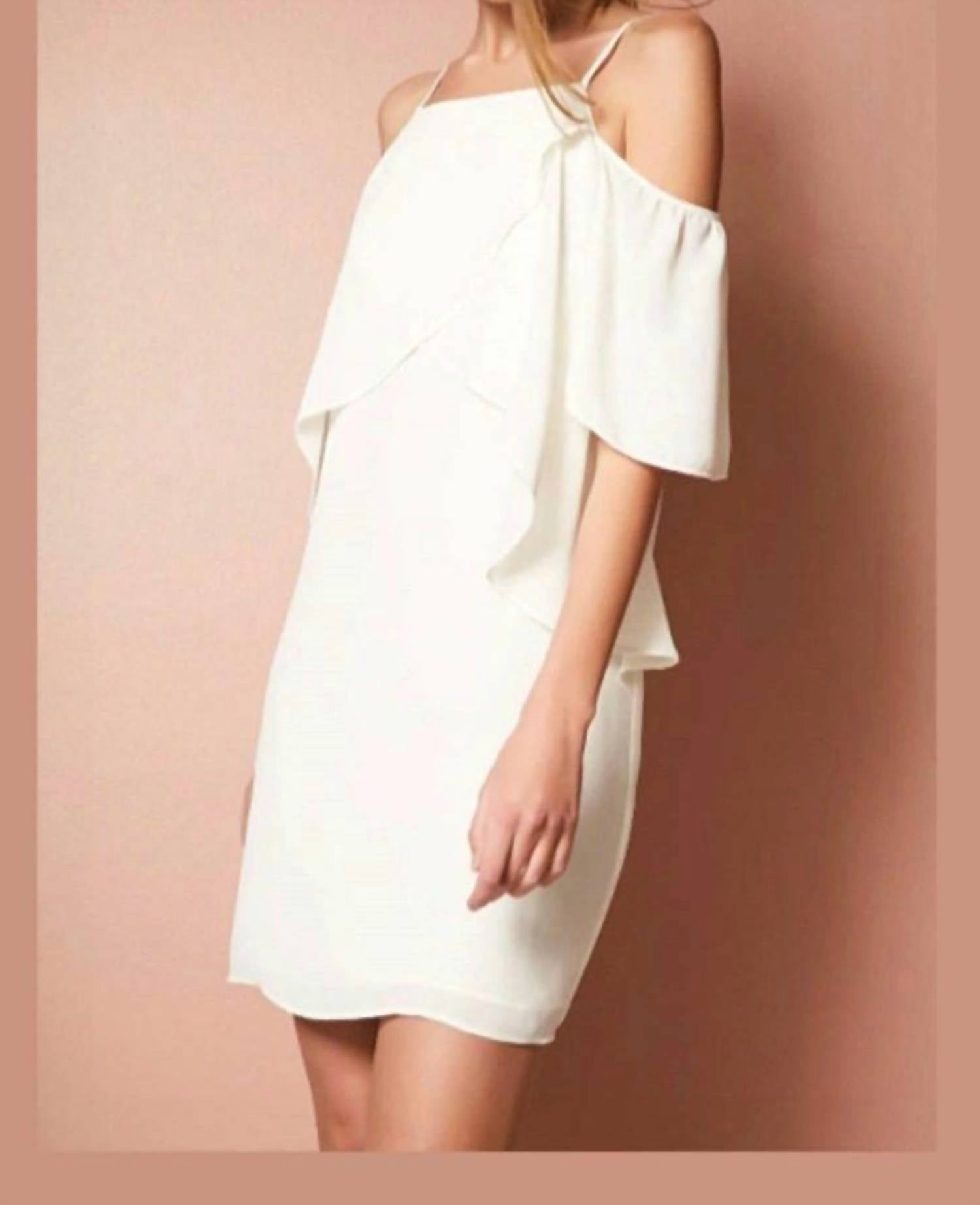 Orbit 7 - Melanie Cold Shoulder Layered Mini Dress
