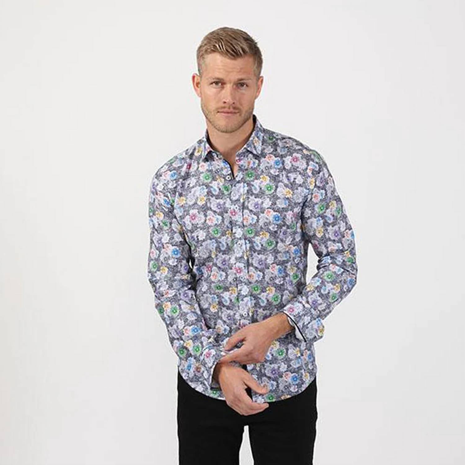 Eight X - Static Floral Button Down Shirt