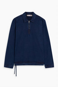 Orlebar Brown - Men's Oglio Denim Half-zip Shirt