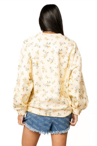 Queen Of Sparkles - Lsu Floral Initial Sweatshirt