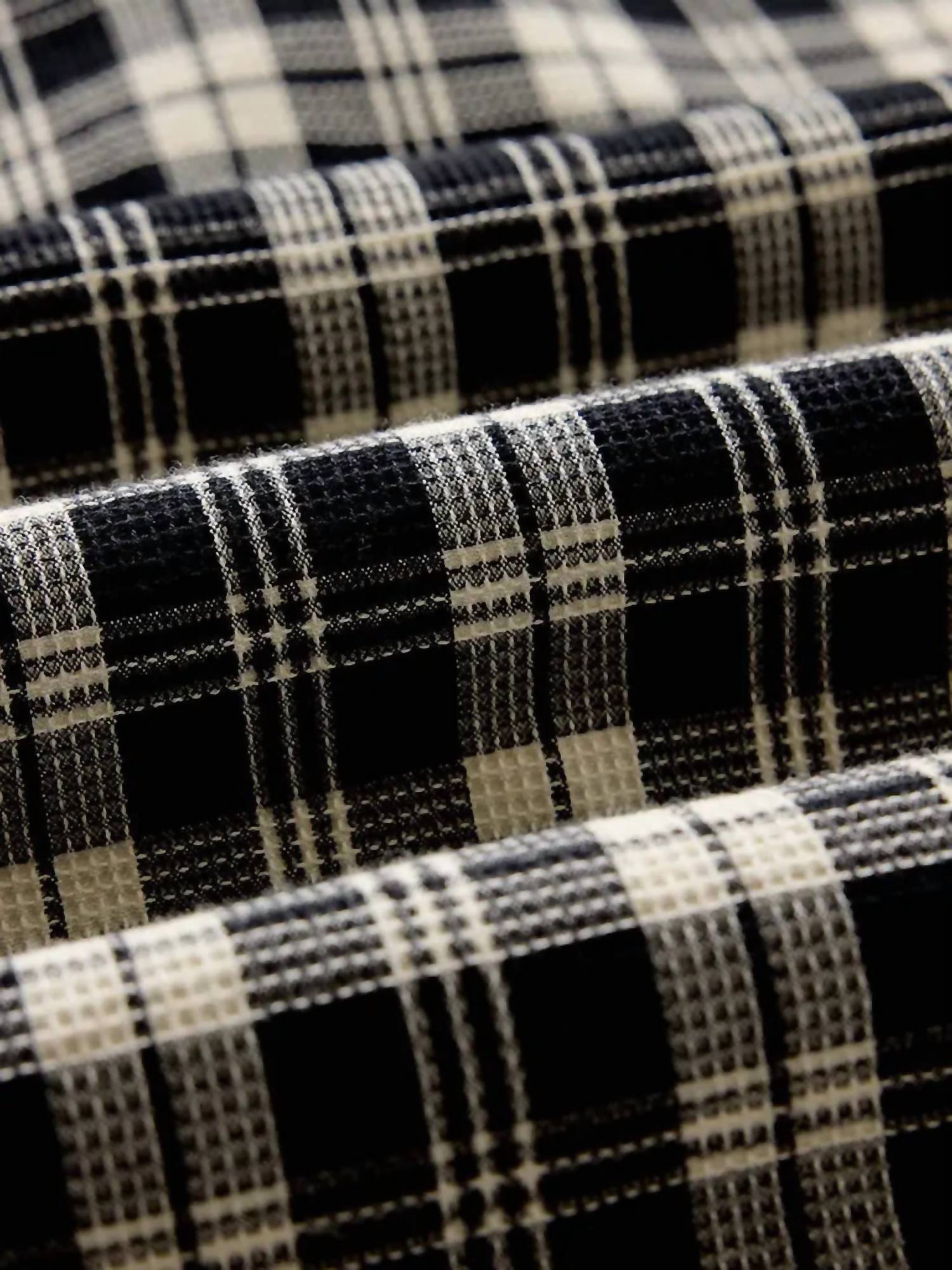Taylor Stitch Jack Shirt in coal plaid waffle - men's shirt - view 6