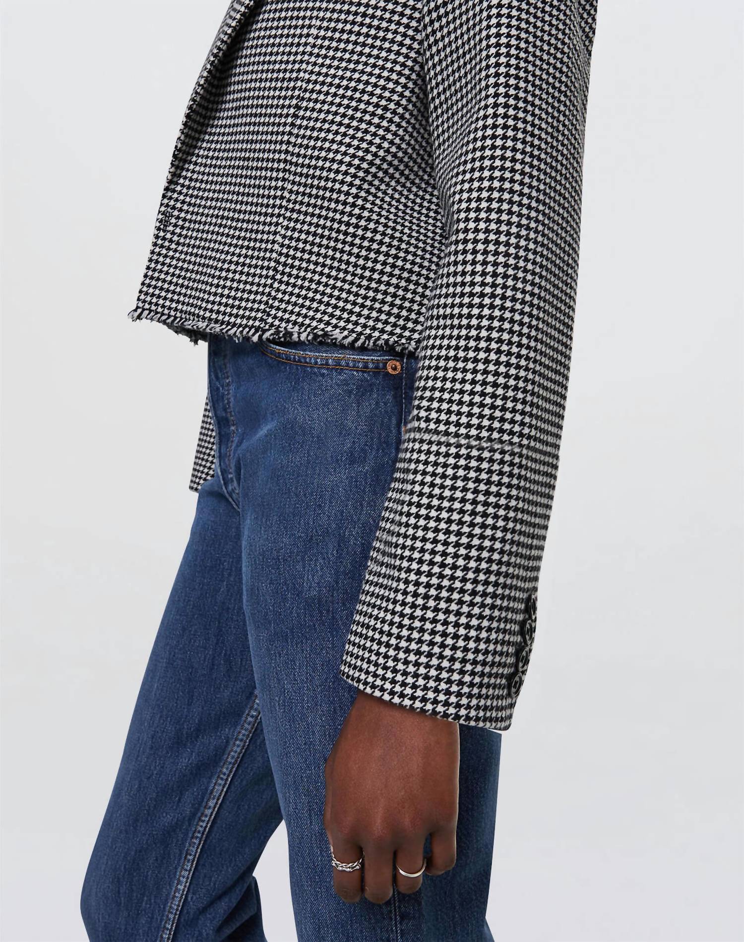Re/Done - wool cutoff boyfriend blazer