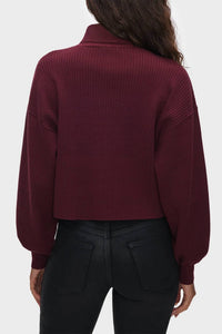 Good American - Rib Mock Neck Sweater