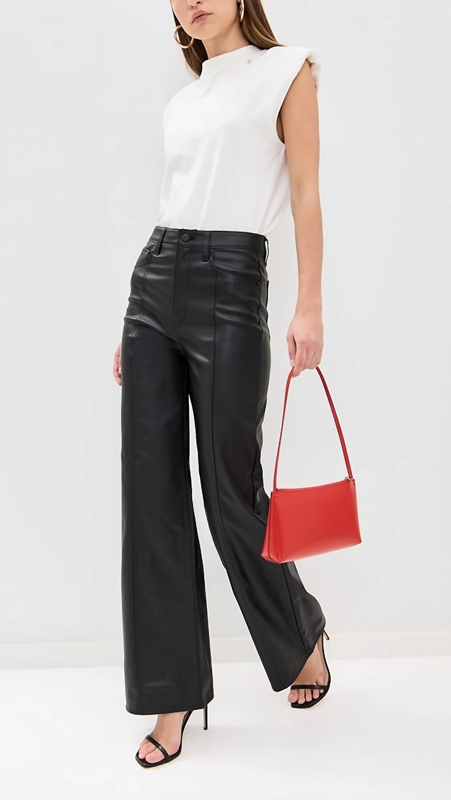 DAZE Far Out Cinematic Leather Pants - women's pants - view 4