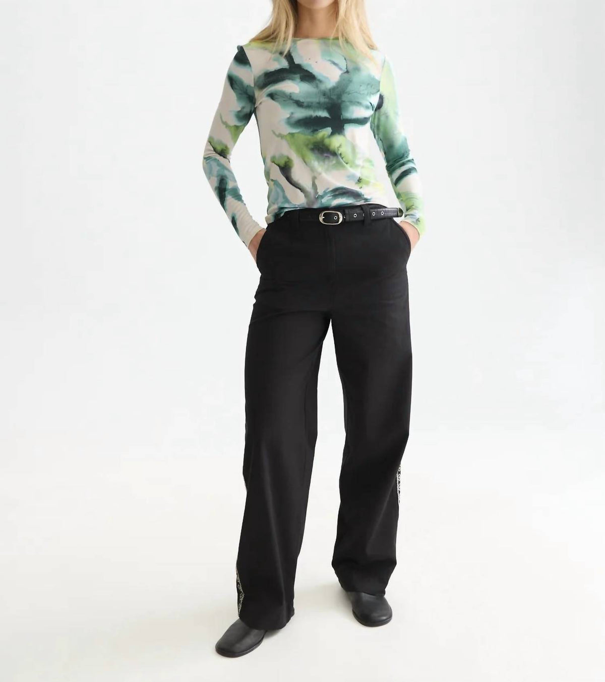 Scotch & Soda - Watercolour Flower Long Sleeve Tee