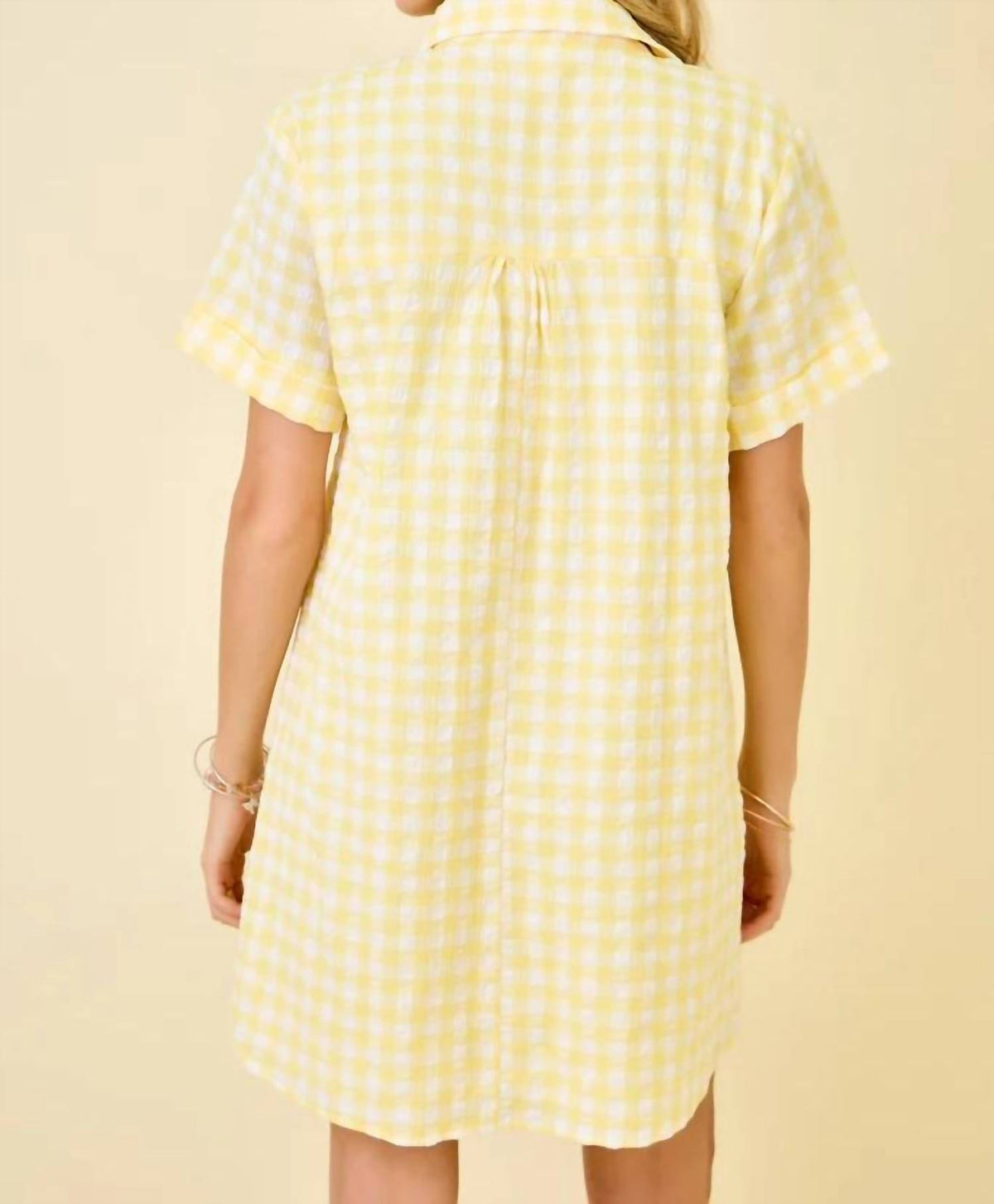 Day + Moon - Gingham Shirt Dress