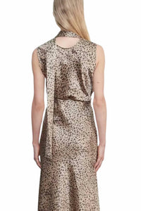 Enza Costa - Silk Satin Sleeveless Scarf Top