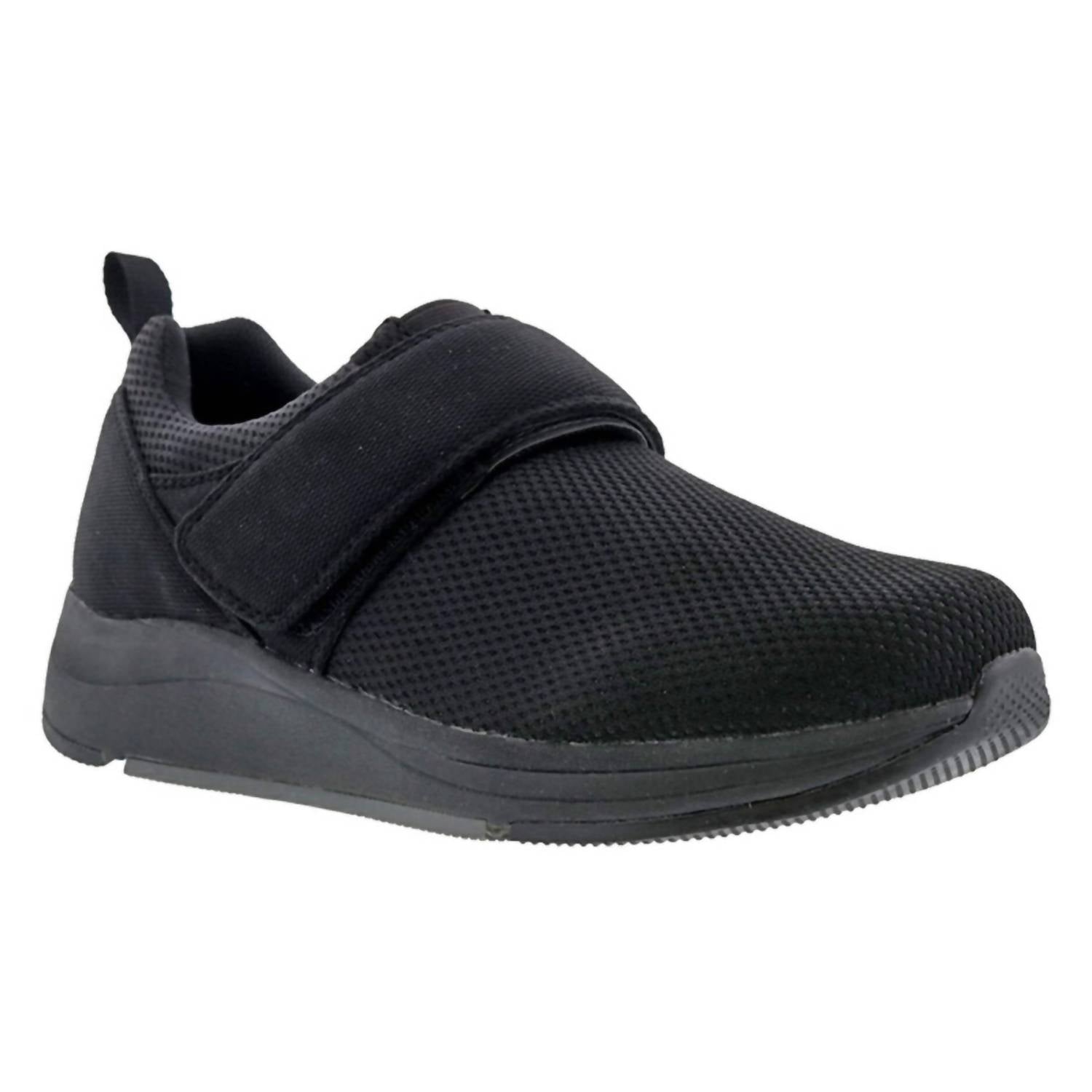 DREW Men's Official Athletic Shoes in black mesh - men's shoe - detail view