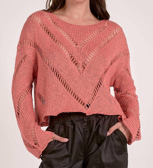 Elan - Ivy Cutout Sweater