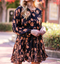 Mittoshop - Flower Mix Print Godet Detail Mini Dress