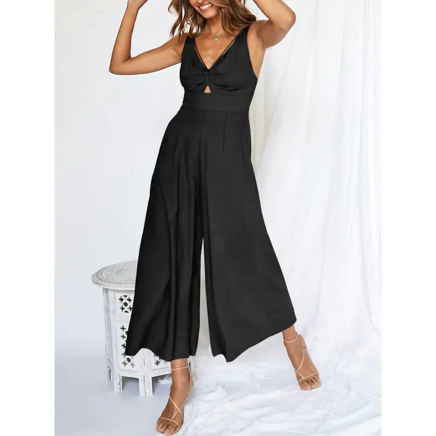 SWEET KARMA Allie Ray Jumpsuit in black - women's pants