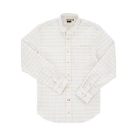 Tom Beckbe POWELL PERFORMANCE SPORT SHIRT in blue tan plaid - men's long sleeve top - alternate view