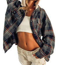 Bibi - Hooded Flannel Jacket