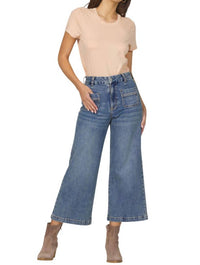 Dear John Denim - Audrey High Rise Wide Leg Crop Jeans