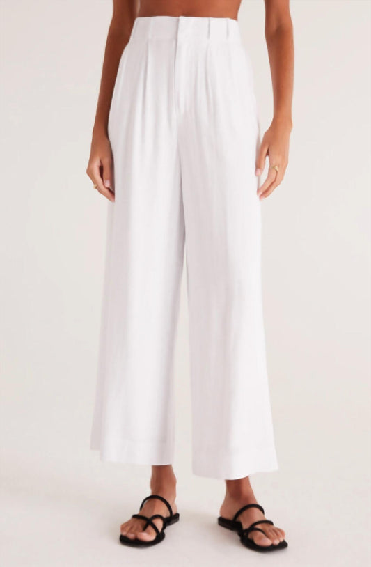 Z Supply - Wide Legged High-Rise Farah Linen Pant