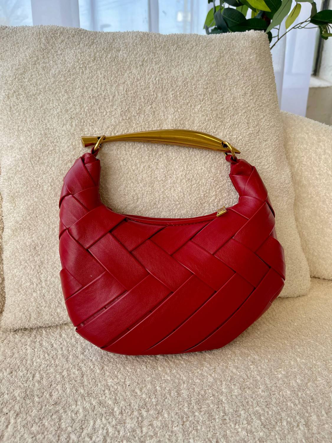 Urban Expressions - Women's Kelsey Faux Leather Woven Handbag
