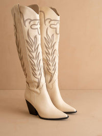 Oasis Society - Women's Wildflower Boots Knee High Cowboy Western Boot