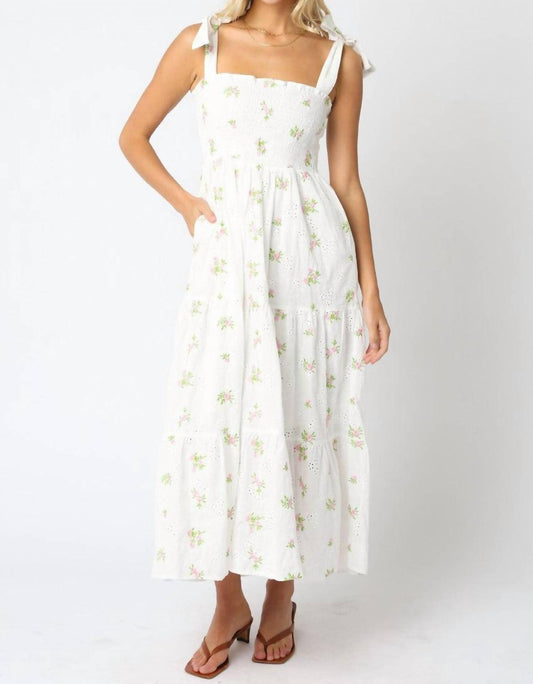 Olivaceous - Emilies Floral Dress