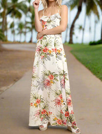 Umgee - Tropical Back Cut Out Maxi Dress