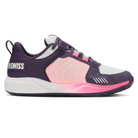 K-Swiss Women's Ultrashot Team Tennis Shoe in purple plumeria white neon pastel pink - women's shoe