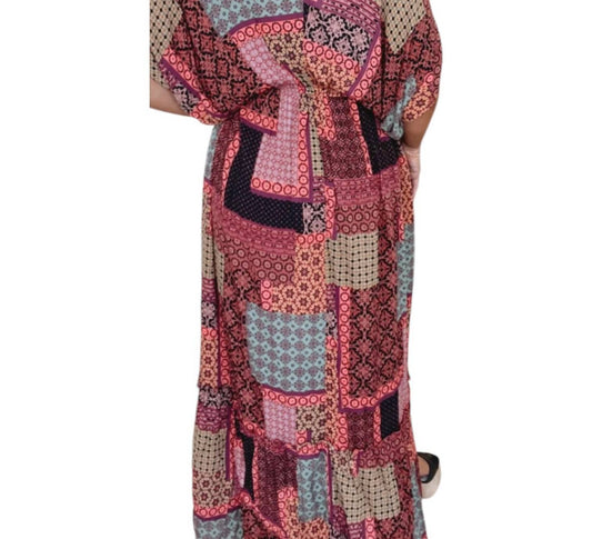 Easel - Midnight Magic Maxi Dress With Sleeves