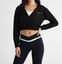 Revyve Active - Cropped V-Neck Hoodie