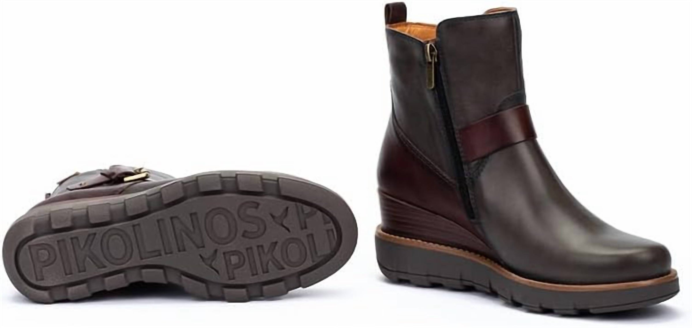PIKOLINOS Women's Sanlucar Wedge Boots in lead - women's shoe - view 5