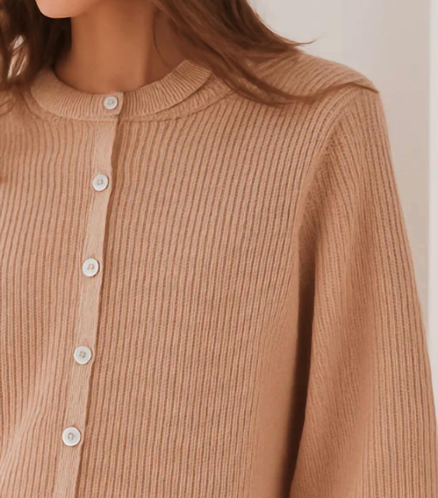 Autumn Cashmere - Elbow Sleeve Shaker Cardigan