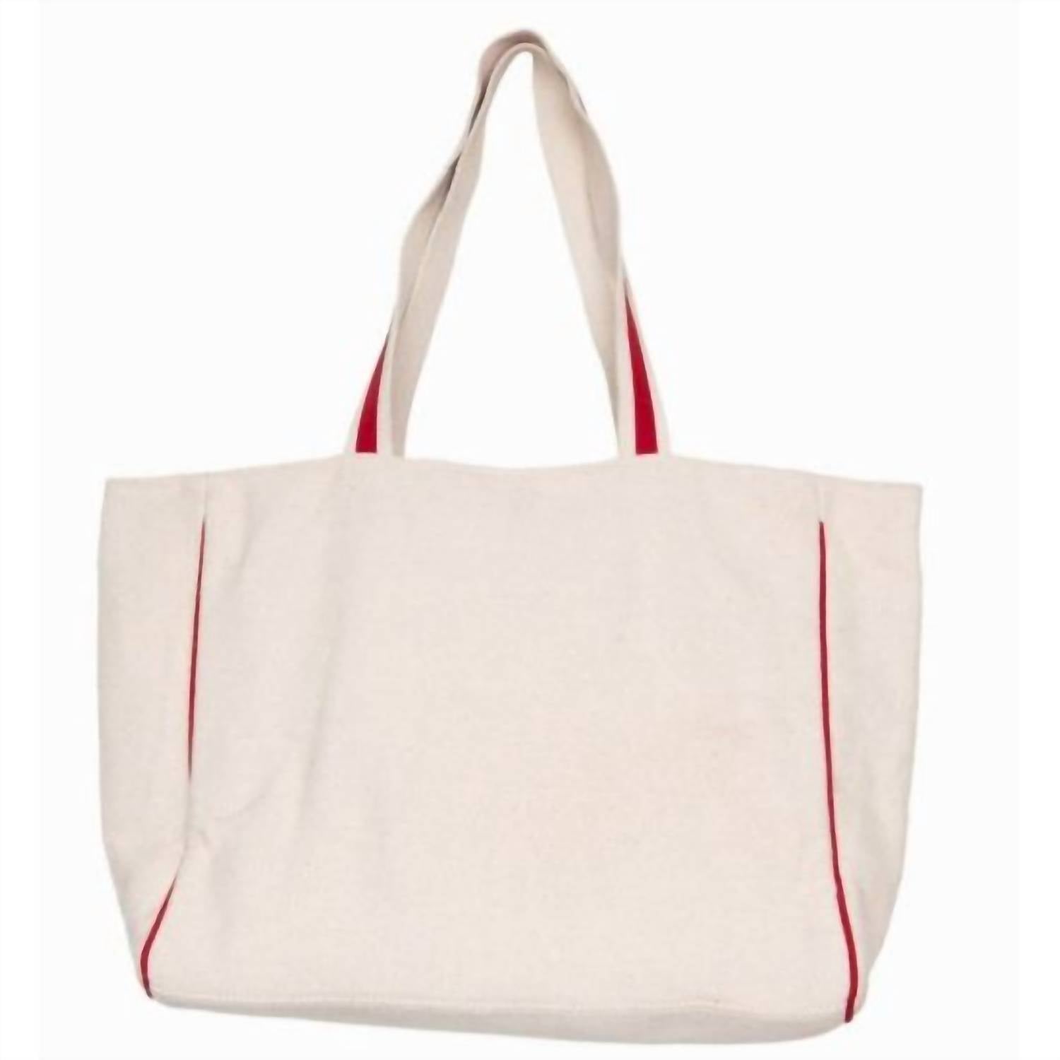 Katydid - Beating Heart Chenille Canvas Tote Bag