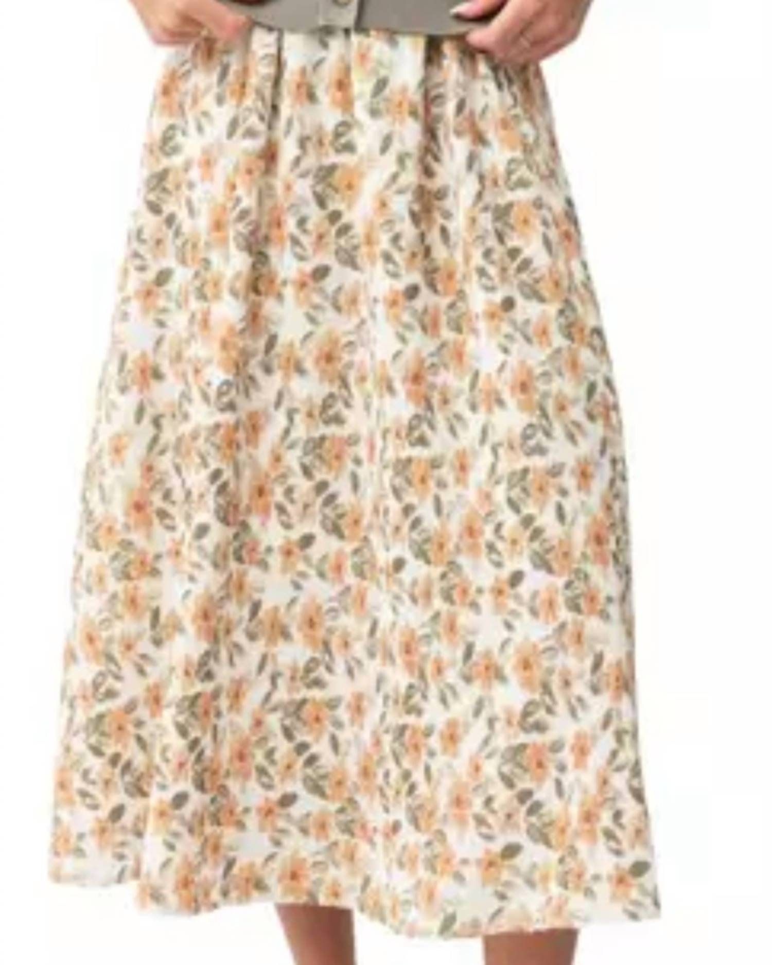 Mikarose - Textured Midi Skirt