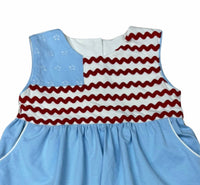 Whimsy Bay Kids - Girl's Ric Rac And Stars Bloomer Set