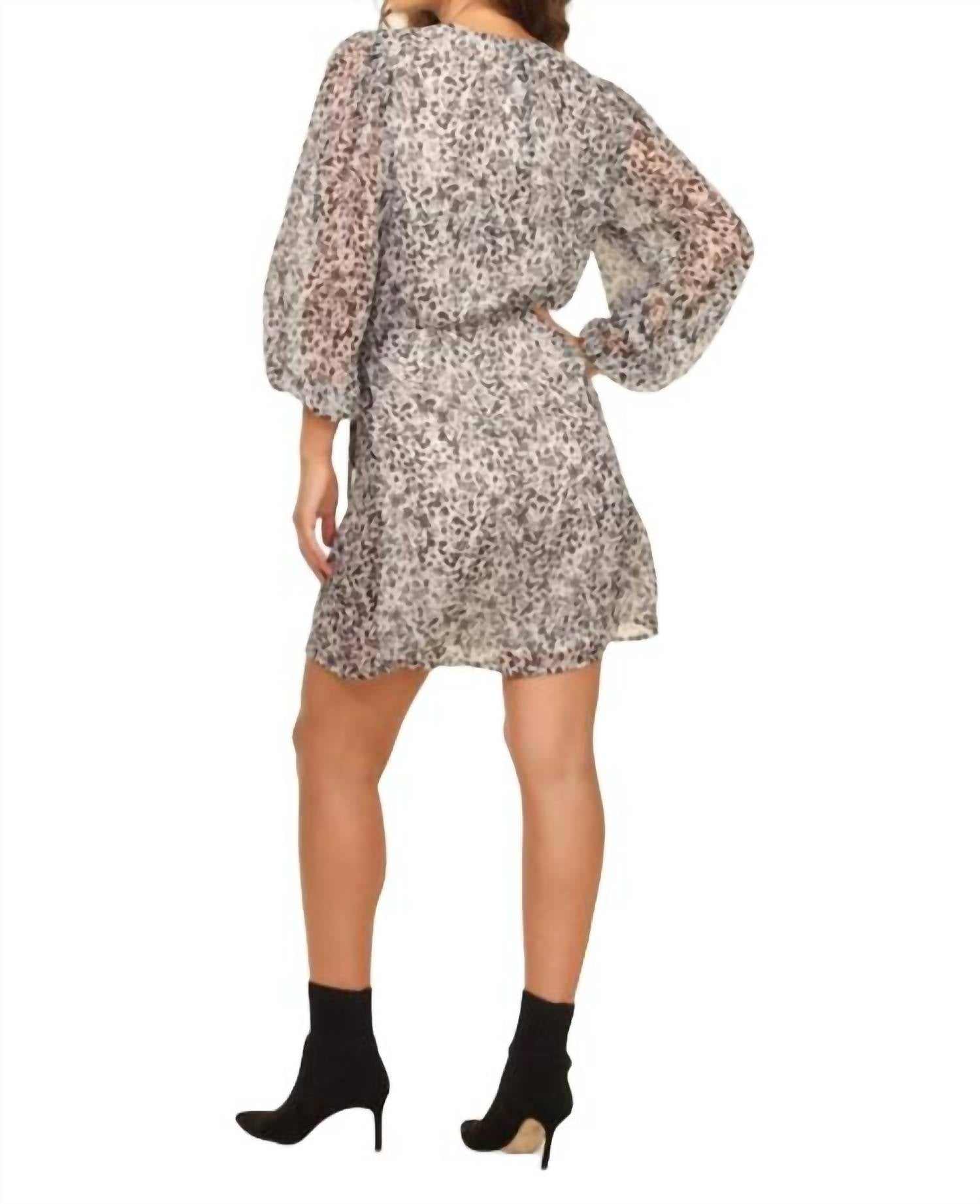 CHIFFON WRAP DRESS