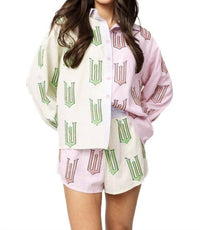 Queen Of Sparkles - Licensed Wicked Cotton Button Down Top