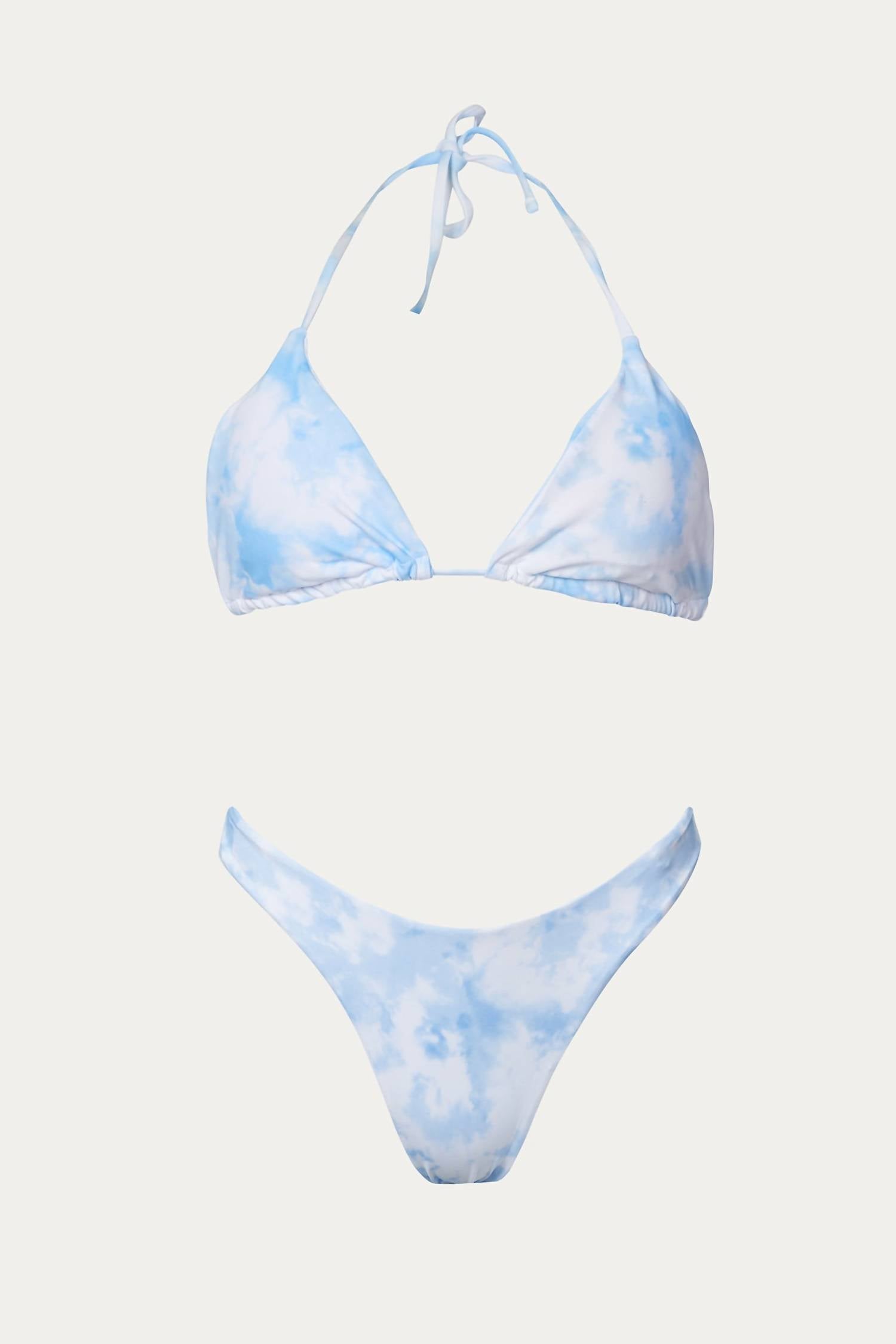 TIE-DYE THREE-PIECE BIKINI SET