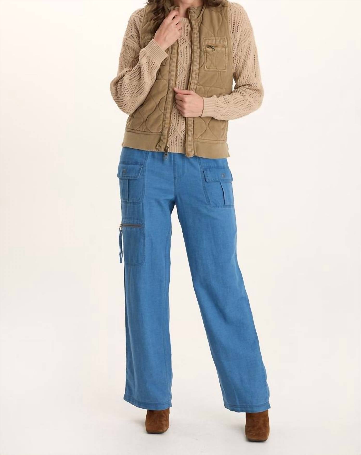 Xcvi - Aeric Quilted Zipper Pocket Vest