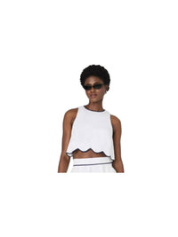 French Connection - Alexis Cotton Scallop Top